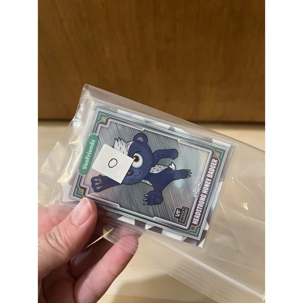 2025 Topps Chrome VeeFriends‎ Lot Of 2 Headstrong Honey Badger Hustling Hamster
